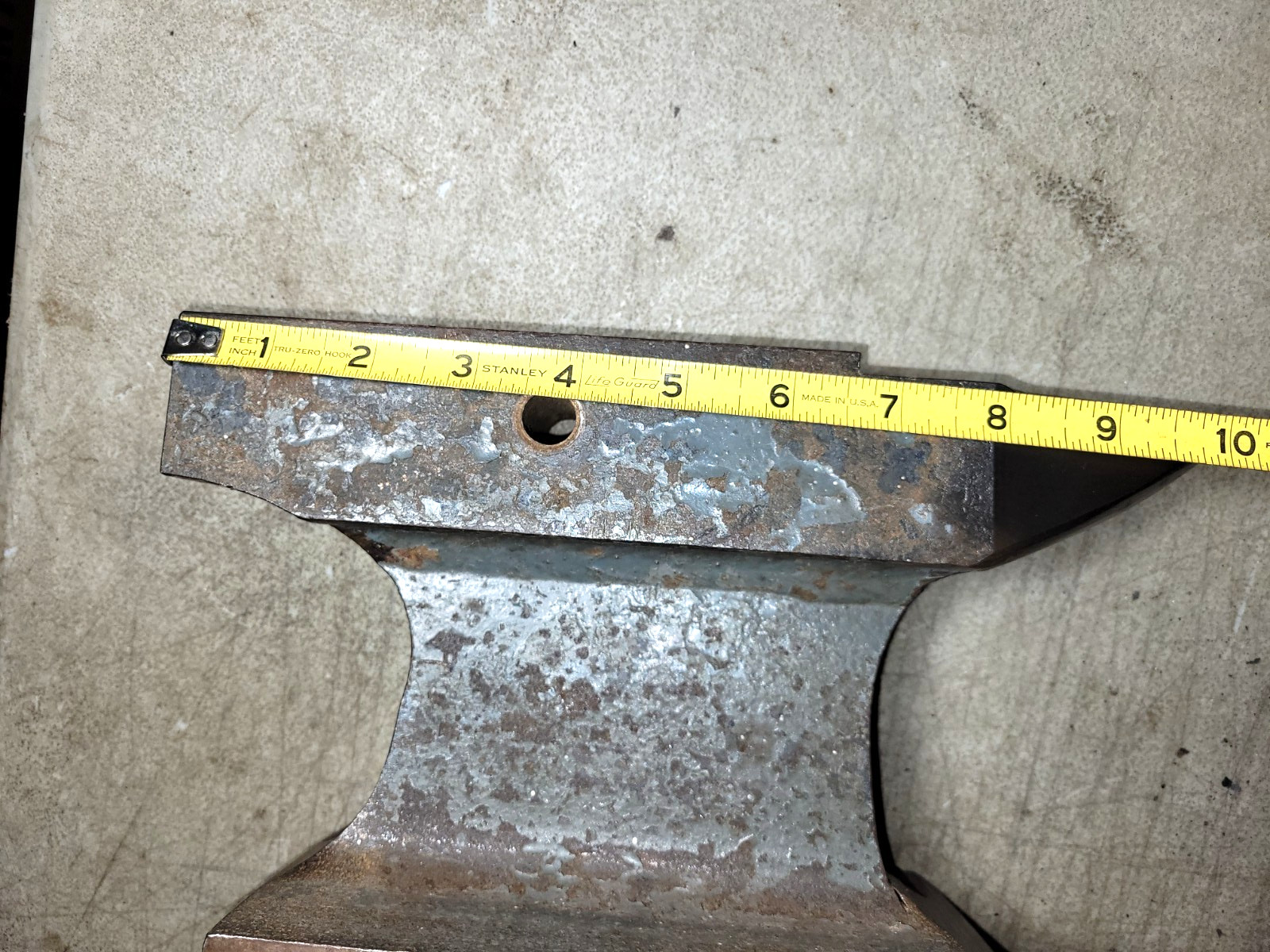 Vintage User/Artisan made bench top anvil 15 pound blacksmithing tool