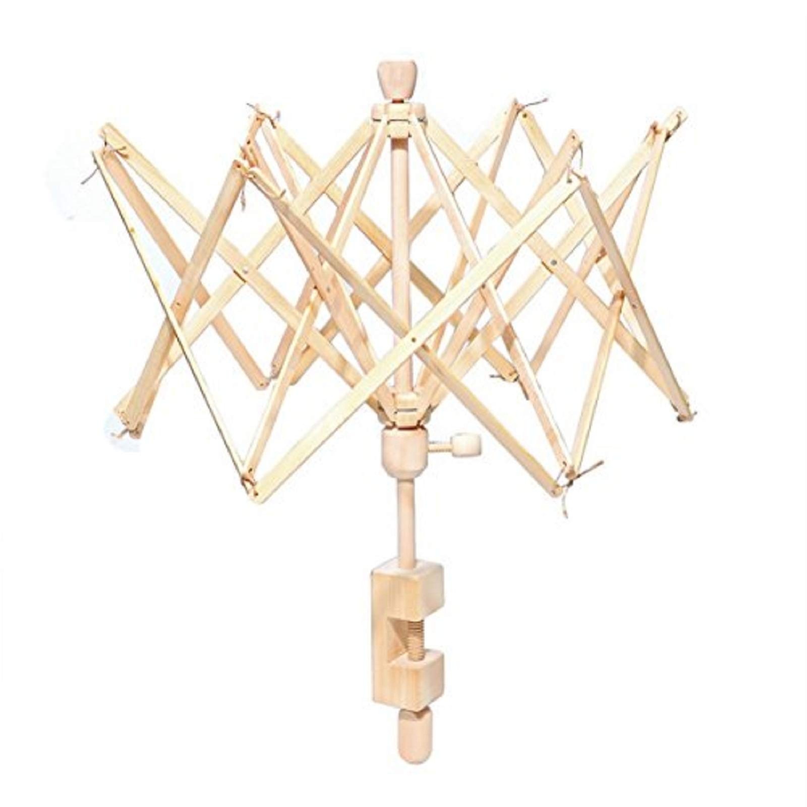 Wooden Umbrella Swift Yarn Winder - Knitting Umbrella 24 Swift Yarn Winder Holde