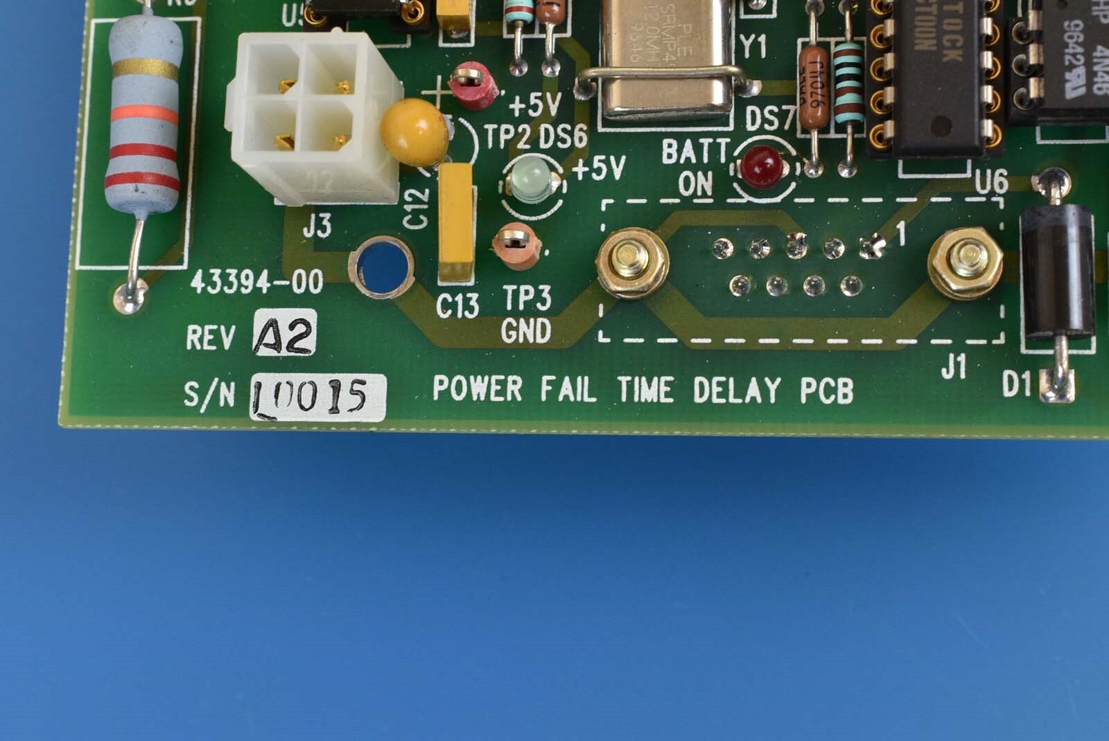 Genus Inc 43394-00 PCB Power Fail Time Delay