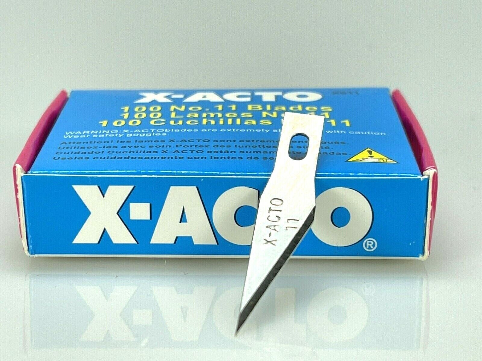 X-ACTO X611 100-Pc. No.11 Bulk Pack Blades for X-Acto Knives New