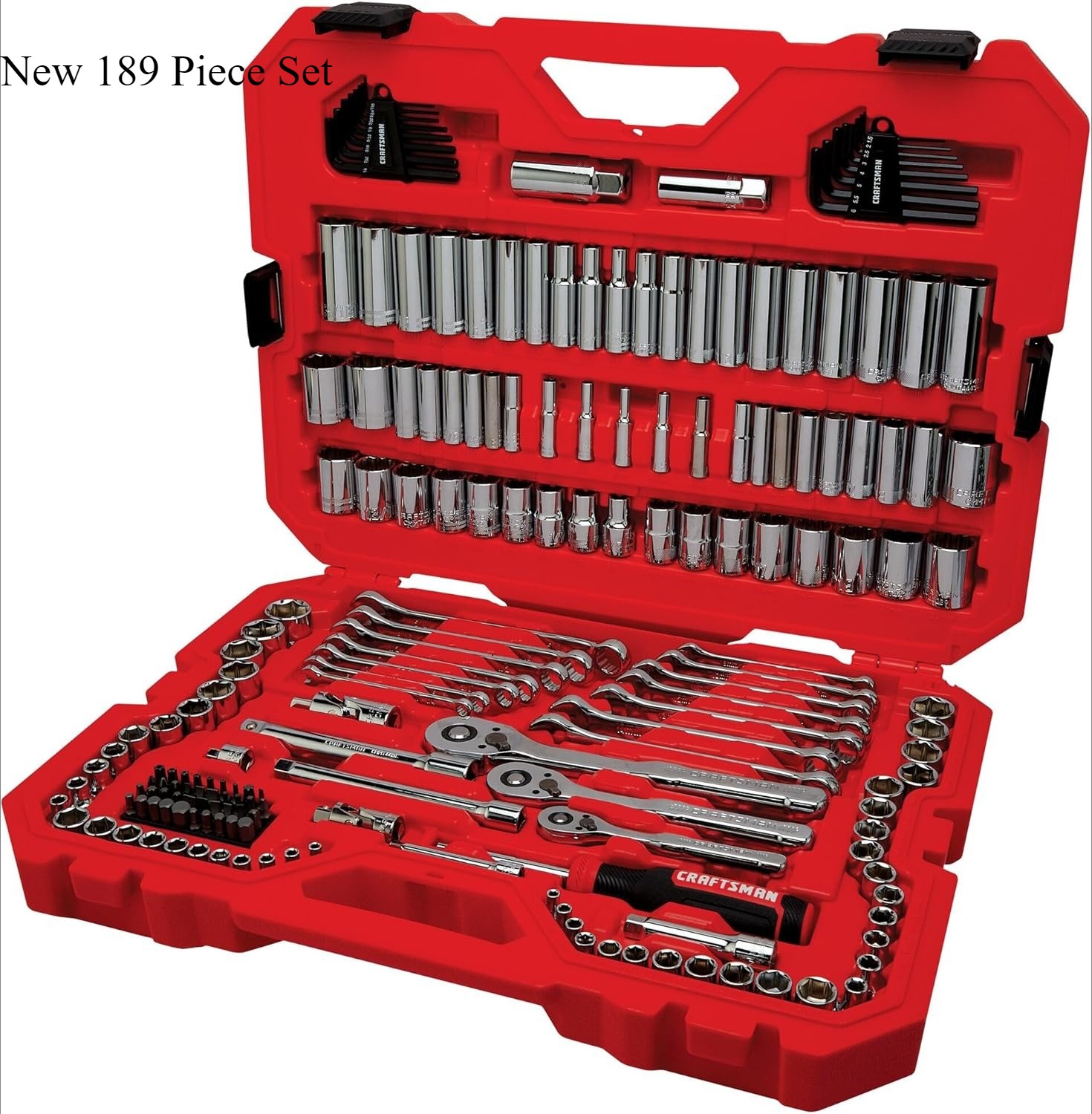 CRAFTSMAN Tool Set, 189 Piece Mechanics Tool Set (CMMT12134),NEW