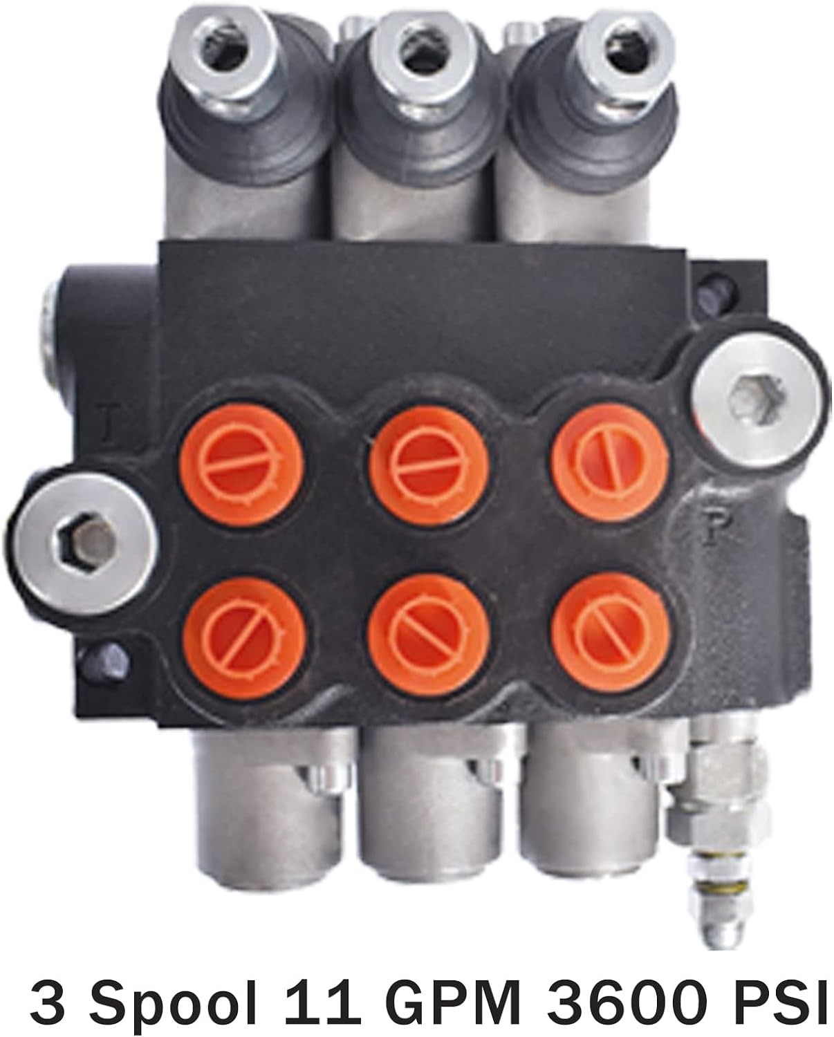 Hydraulic Directional Control 3 Spool Valve 11GPM Double Acting Adjustable US