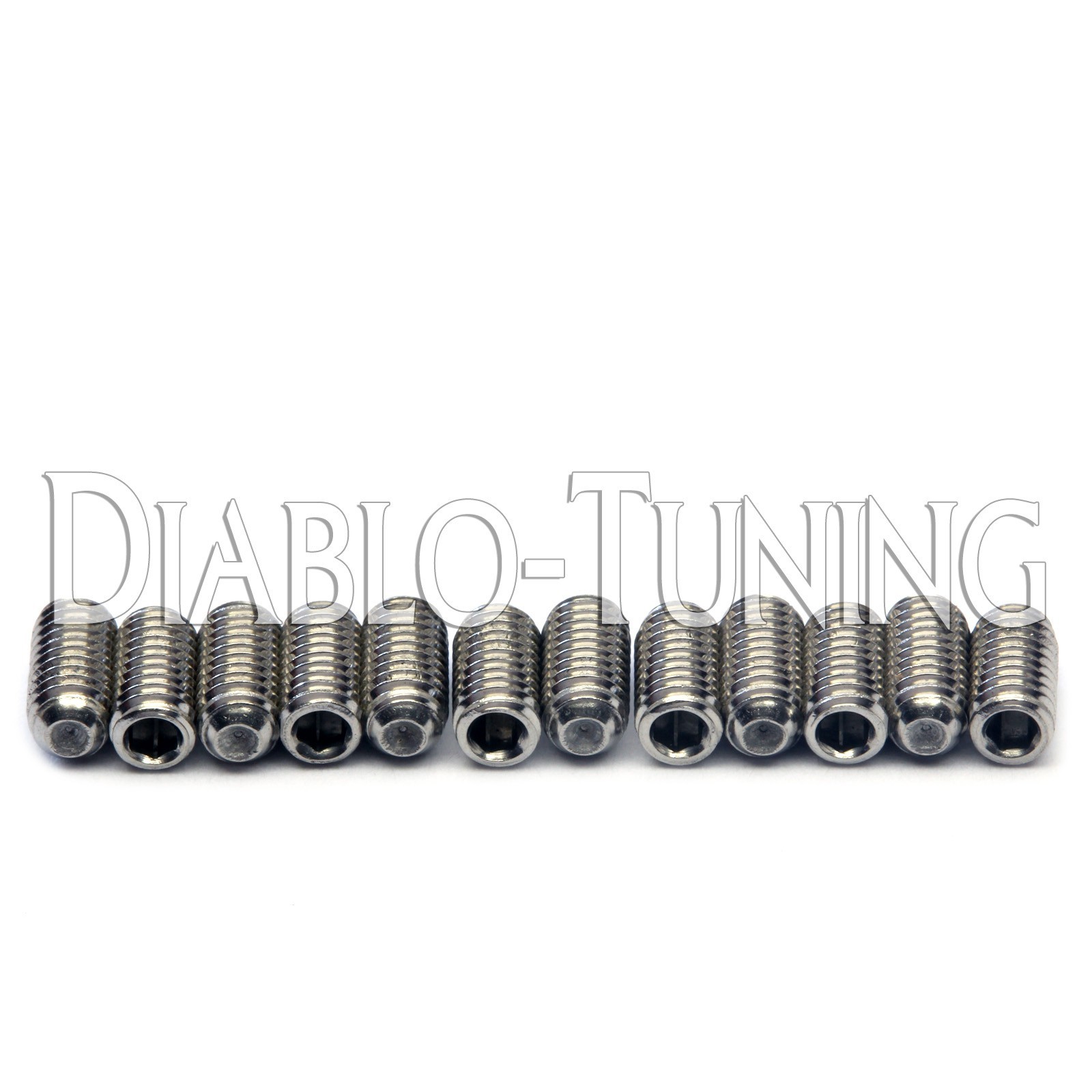 6mm Stainless Steel BASS Bridge Saddle Height Screws (12) Ibanez ATK & Standard