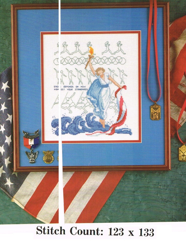 THE OLYMPIC GODDESS   CROSS STITCH  PATTERN ONLY -   3AN