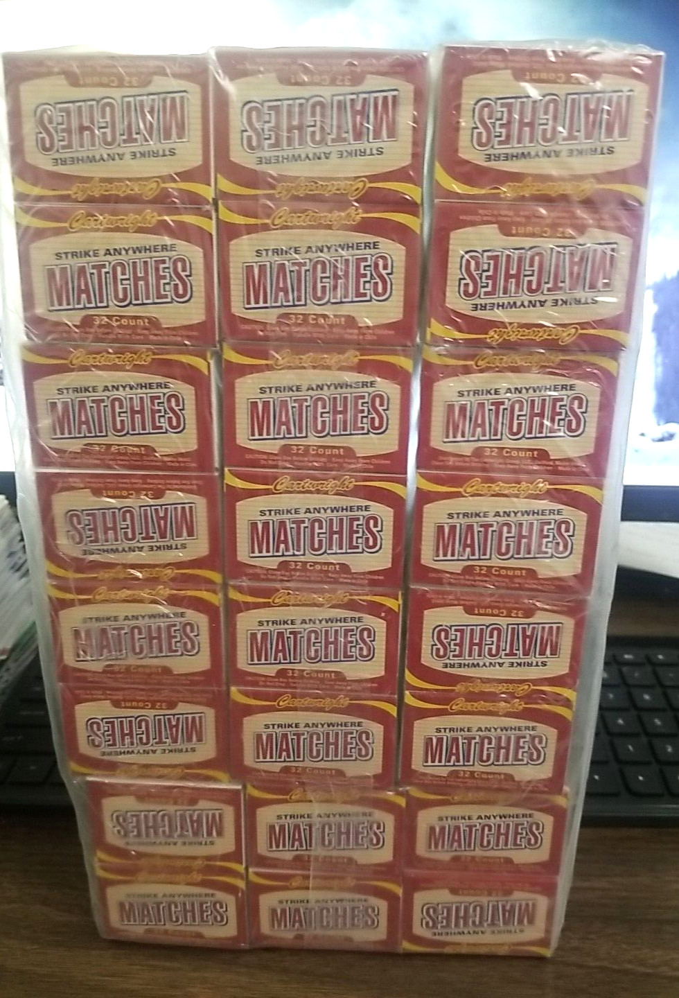 (3,840 MATCHES) CARTWRIGHT STICK MATCHES IN UNDIVIDUAL BOXES, (120 BX, 32 ct)