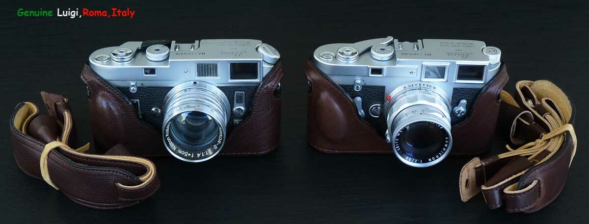 LUIGI NEW BASIC PLUS CASE,BUMP MODEL+STRAP for LEICA M6-MP-M2-M3-M4-M7,M-A,DHL