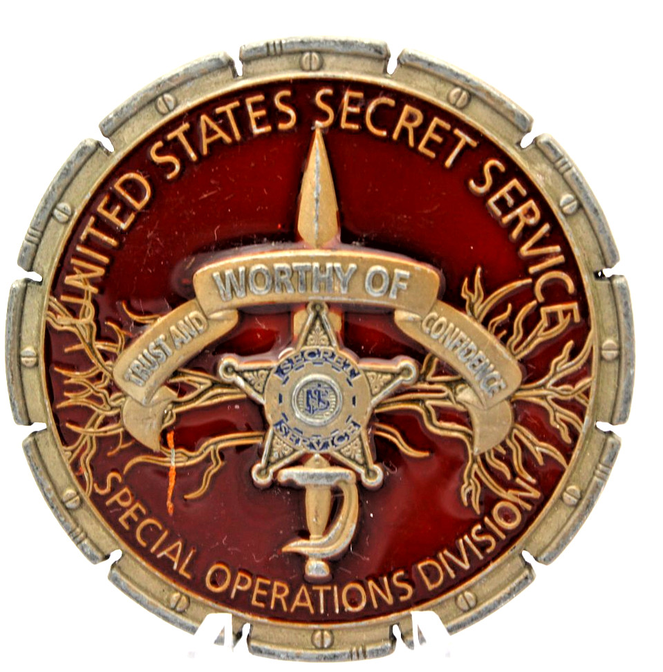 US Secret Service Special Operations Division Hammer Challenge Coin 1.85"