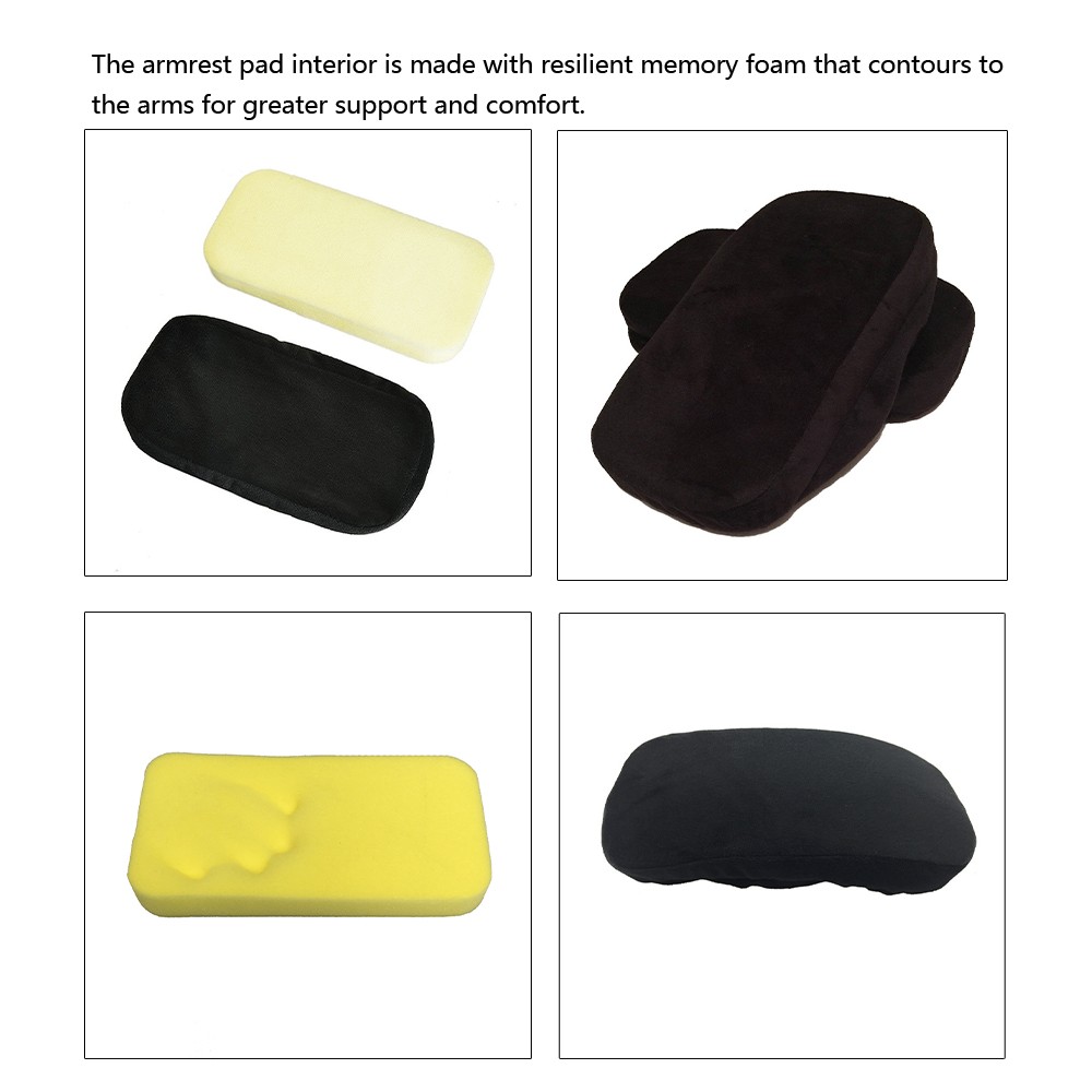 Memory Foam Chair Armrest Office Chair Arm Cushion With Removable Cover