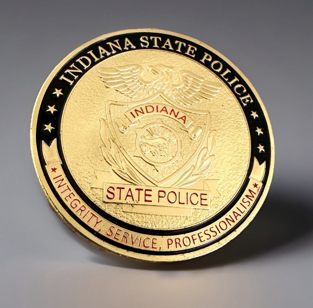INDIANA STATE POLICE Challenge Coin ·IN STOCK· ·FAST SHIPPING· ·NEW·