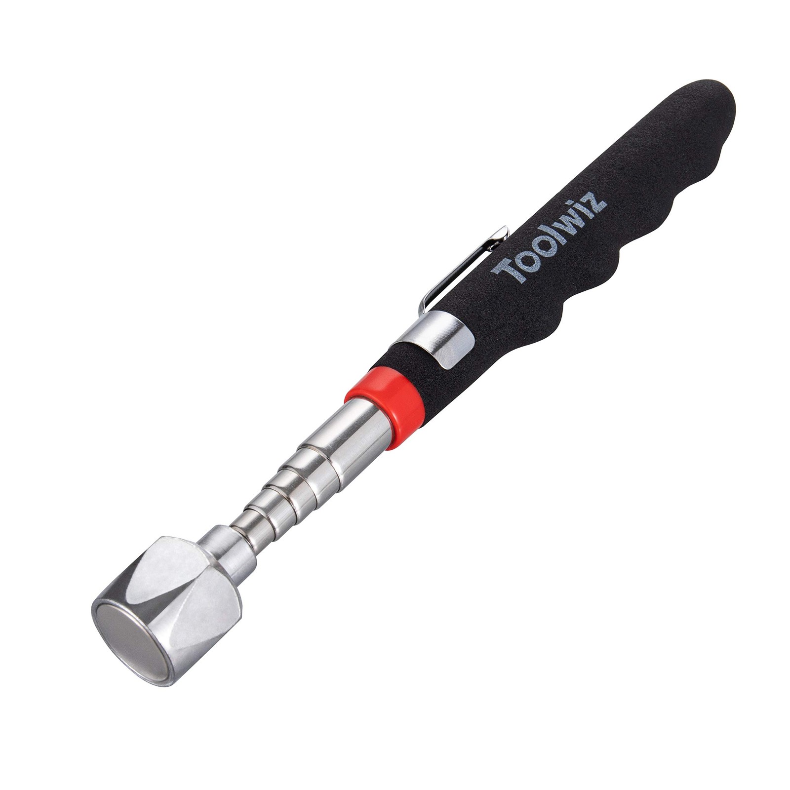 Toolwiz Telescopic Magnetic Pick up Tool (16LB), 16LB no LED light, Black