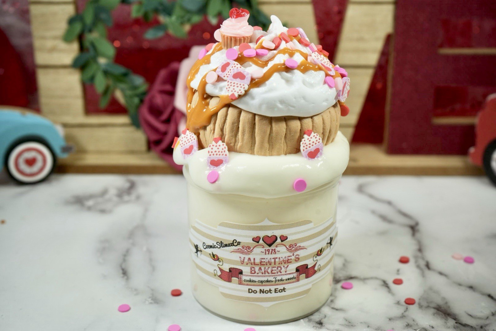 Valentine's Bakery Butter Slime DIY Clay, Valentine's Slime Shop, ASMR