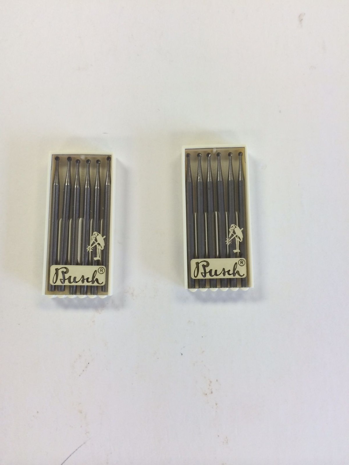 Ball Burs, Busch Burs, Figure 1  016  Ball Burs, Lot Of 12 Pieces (2-packs) NOS