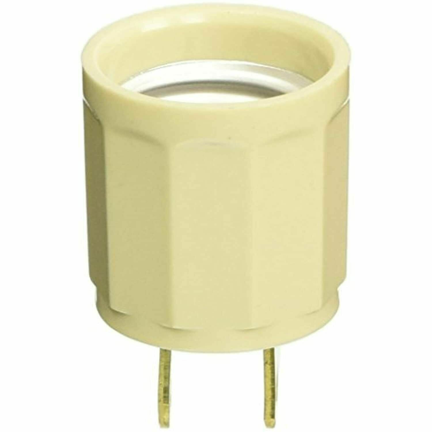 Leviton 660W/125V Medium base Outlet-to-Lampholder, Ivory 61-I (pack of 10)