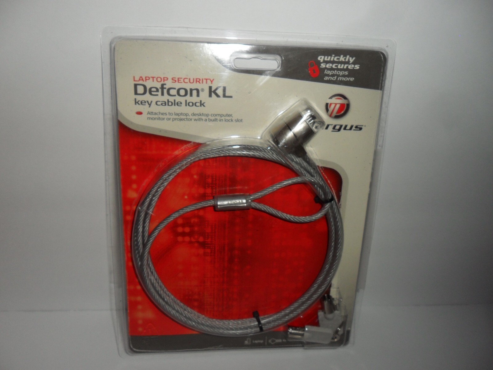 Targus DEFCON KL Key Cable Lock 6 Feet Notebook Laptop Security
