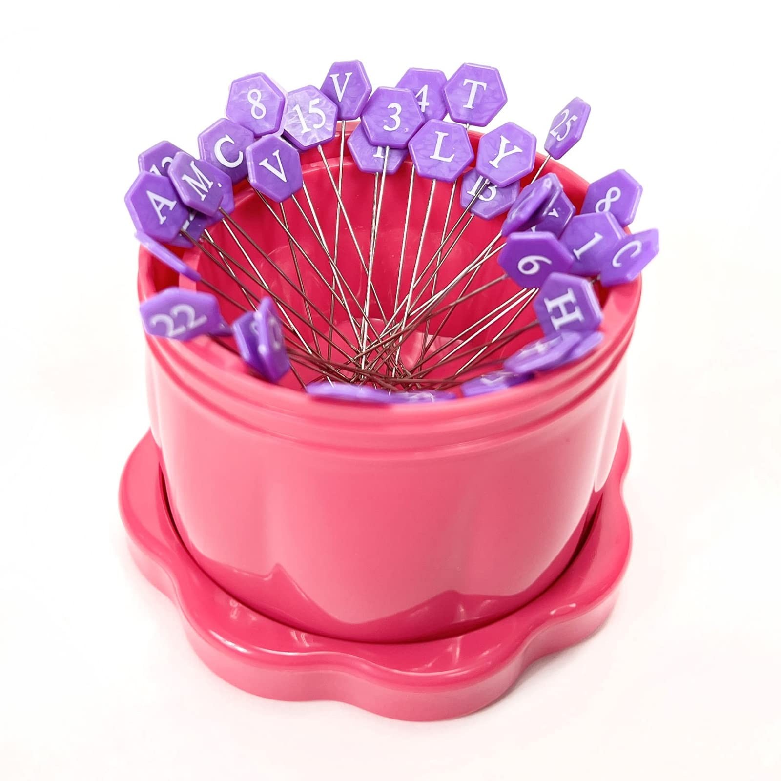 Gypsy Quilter Magnetic Pin Cup Large Fortune Fuchsia