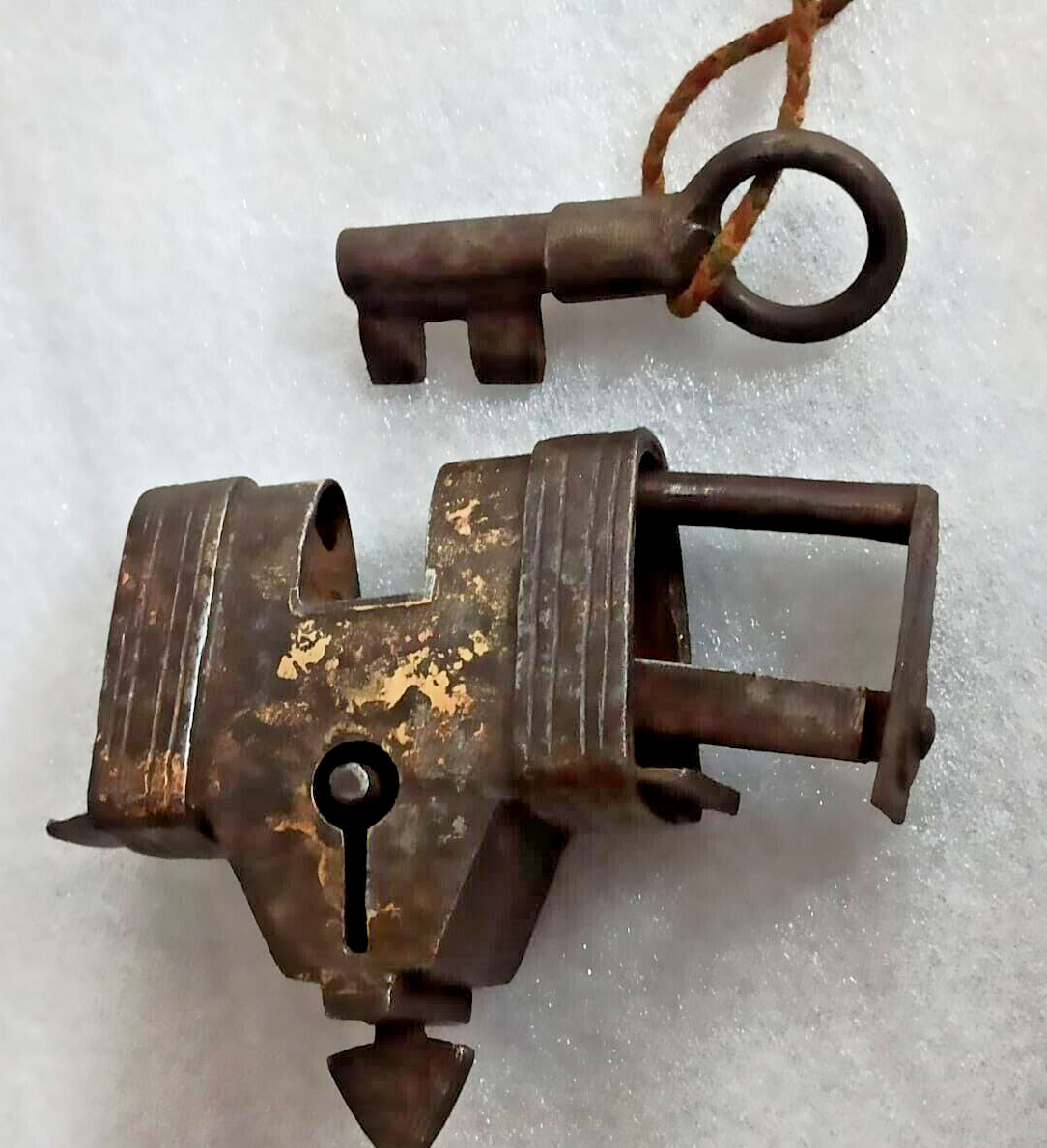 Vintage Iron Handcrafted Unique Shape Solid Heavy Padlocks