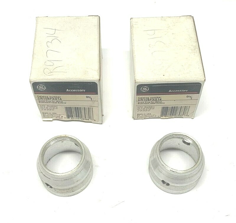 LOT OF 2 NEW GE CR104PXG14 PUSH BUTTON GUARD