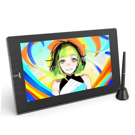 VK1200 11.6 inch Drawing Tablet with Screen, 8192 Levels Pressure Battery