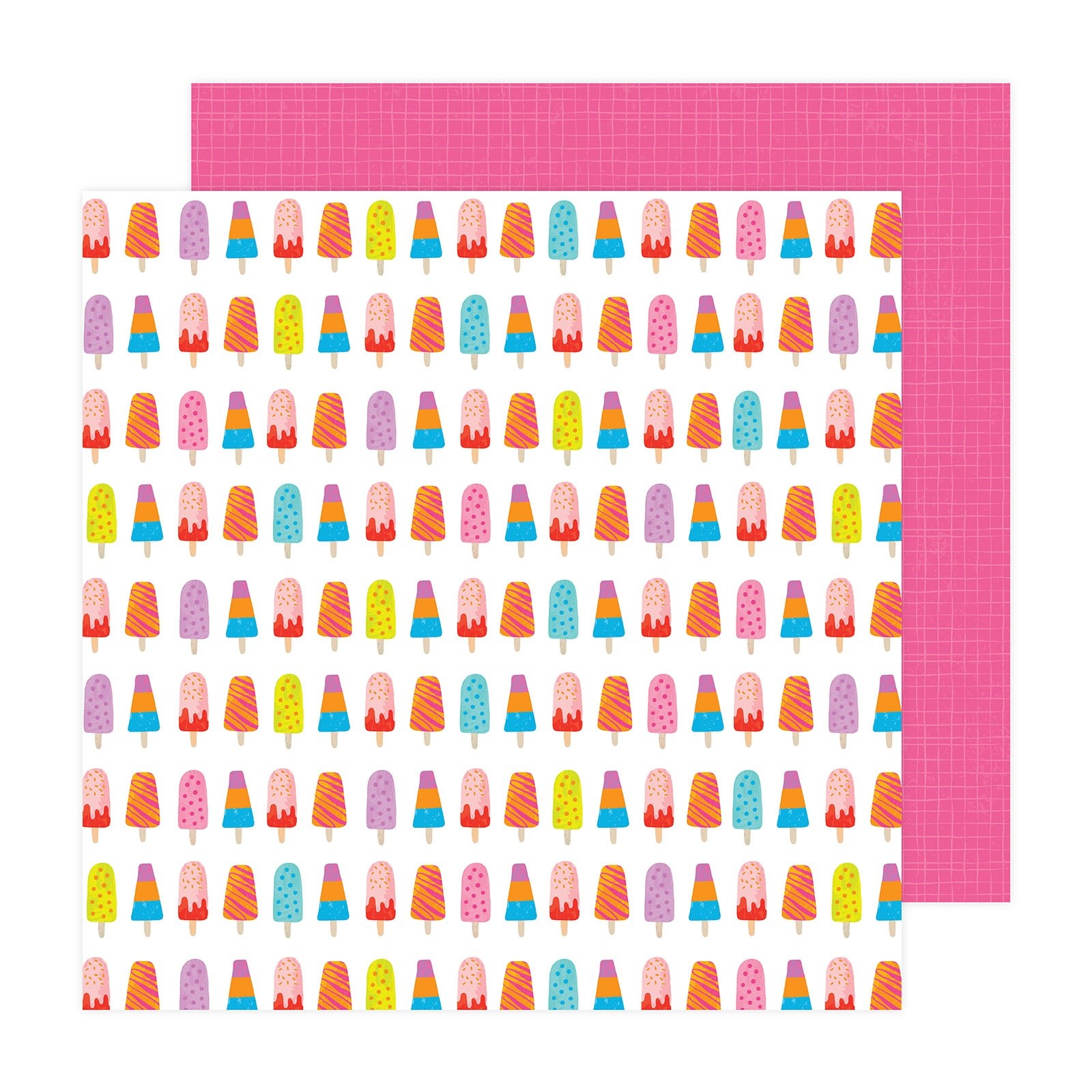 Pebbles Fun In The Sun Double-Sided Cardstock 12"X12"-Chill Vibes - 25 Pack