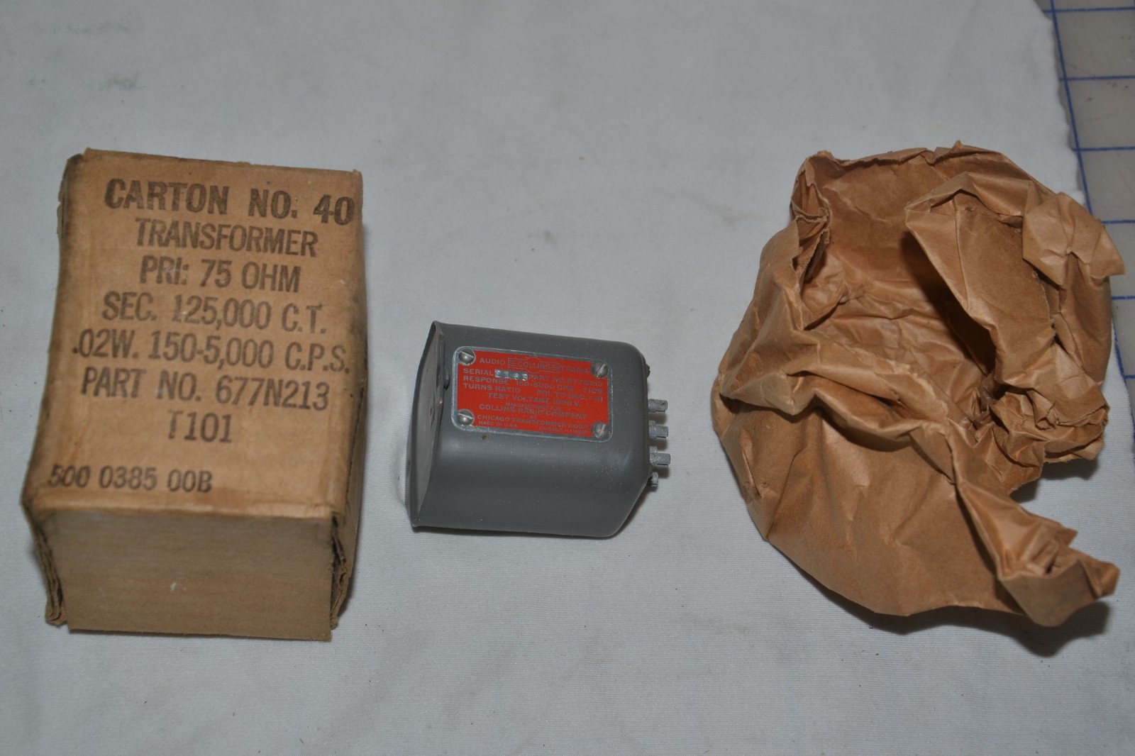 Collins 677N213 Microphone Ham Radio transformer