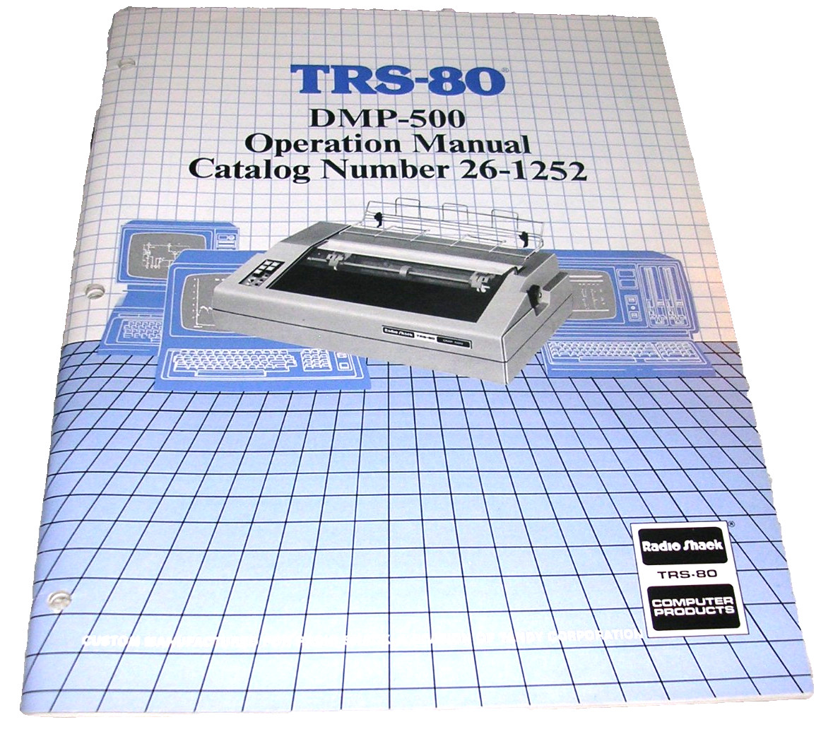 Vintage Radio Shack TRS-80 DMP-500 Operation Manual, Catalog Number 26-1252