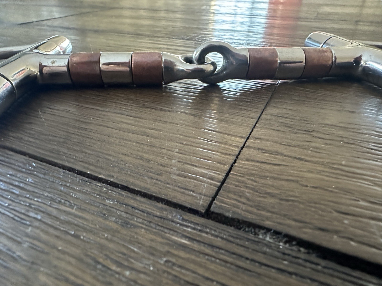 Horse Tack - 4 3/4” D Ring Snaffle Bit With Roller