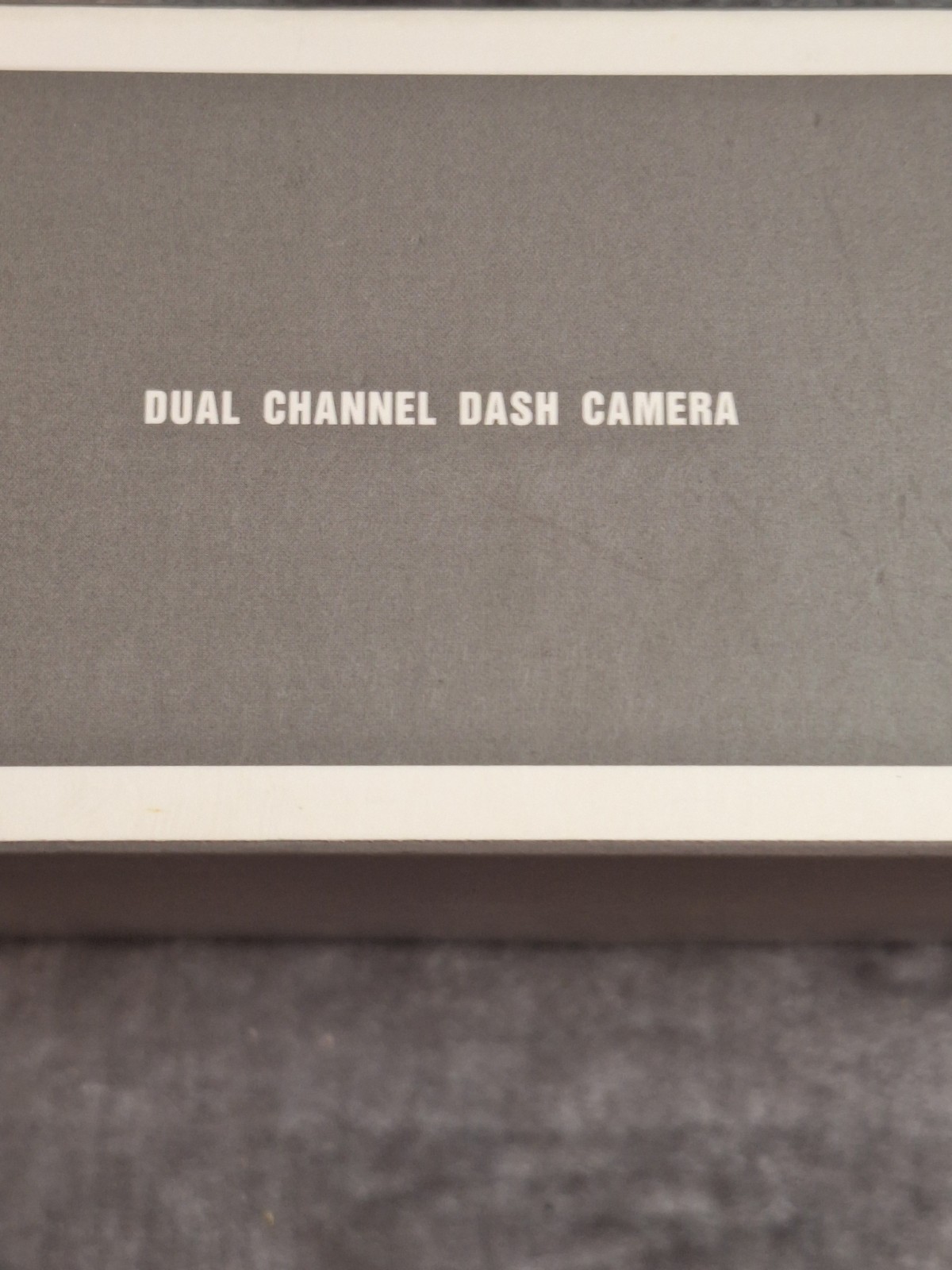 Dual Front & Back Channel Dash Camera - 1080P + 720P