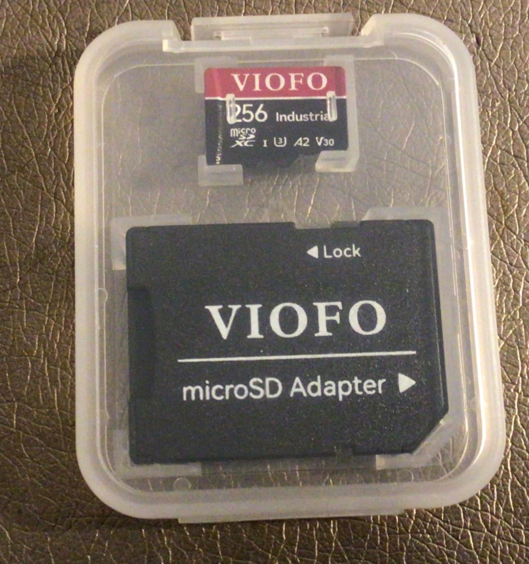 VIOFO 256GB Industrial Grade U3 A2 V30 microSD Card with Adapter