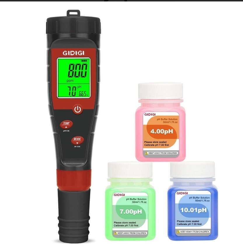 GIDIGI Pool pH Salt Tester with Replaceable Probe