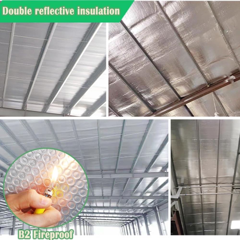 24"x 10 Ft Reflective Window Insulation,Rv Insulation for Keep Heat, Double R...