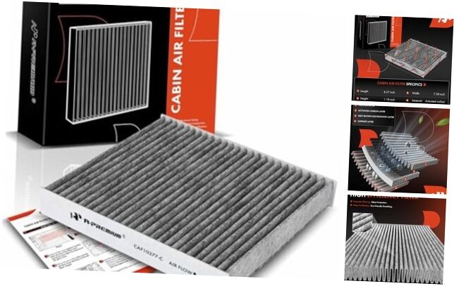 Cabin Air Filter with Activated Carbon Compatible with Subaru Impreza 2002