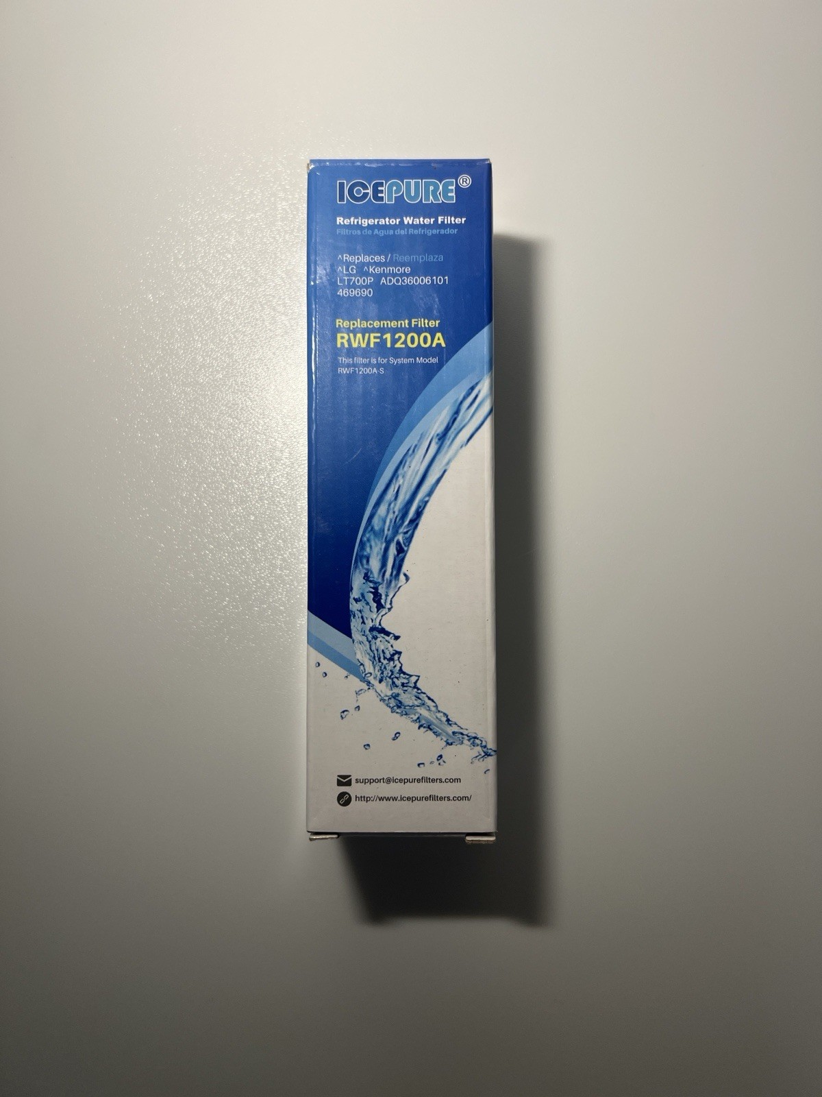 Icepure RWF1200A Refrigerator Water Filters For LG & Kenmore - New OEM