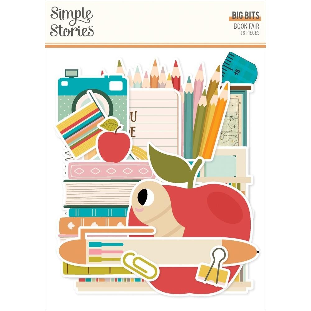 SS Big Bits Book Fair Books Pencils Smarty Apple Worm Map Ruler Capable Amazing