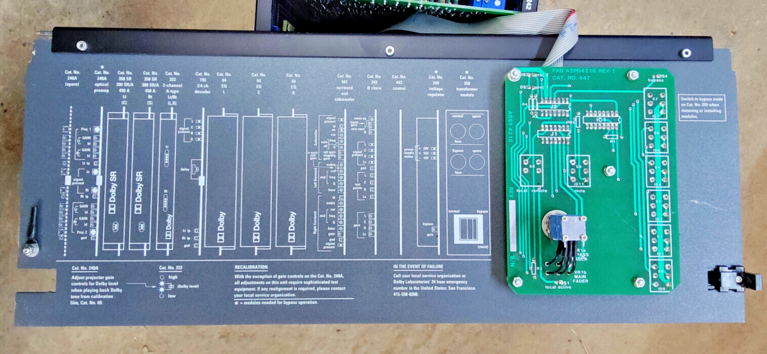 -- PARTS -- Dolby Model CP65 ~ Cinema Sound Processor, Stereo, Analog 6-Channel