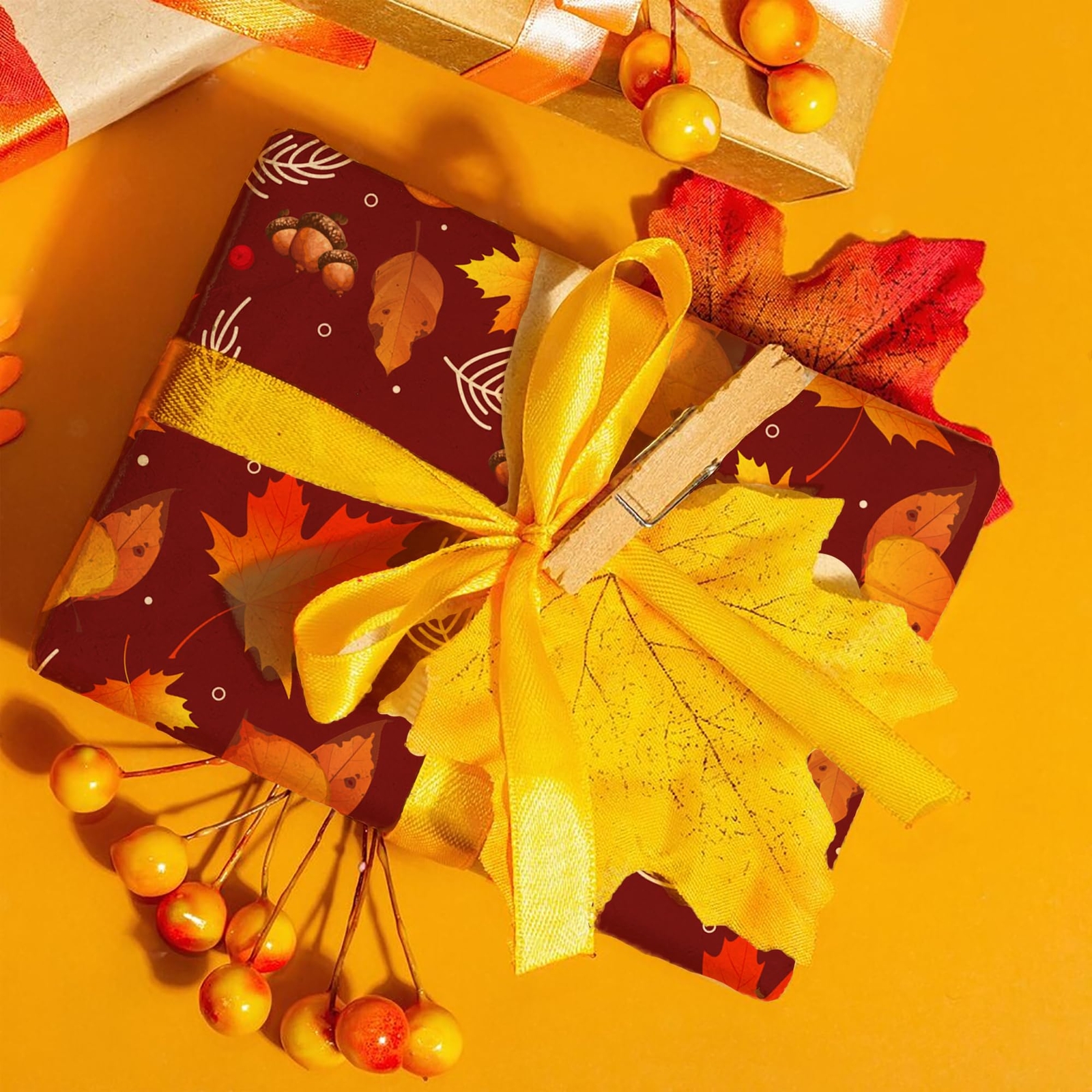 24 Sheet 12x12 Thanksgiving Theme Double-Sided Scrapbook Paper Pad Fall