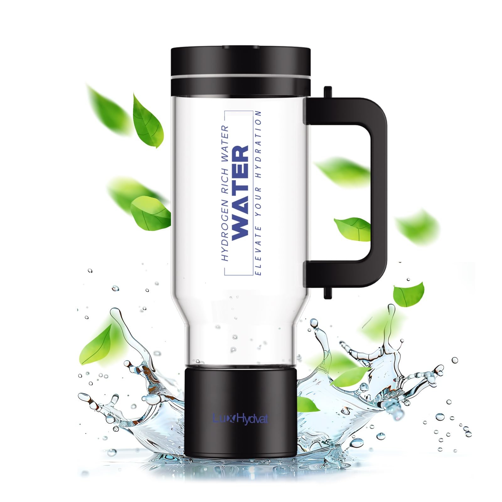 Hydrogen Water Pitcher with Handle: Smart 32 Oz Hydrogen-Enriched Kettle with...
