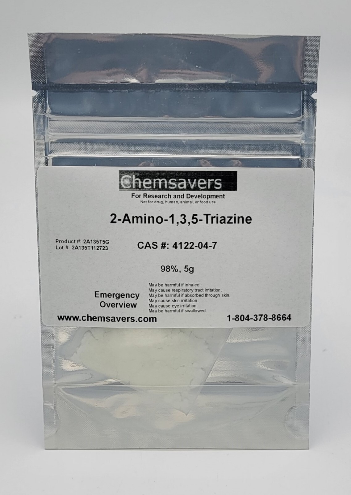 2-Amino-1,3,5-Triazine, 98%, 5g
