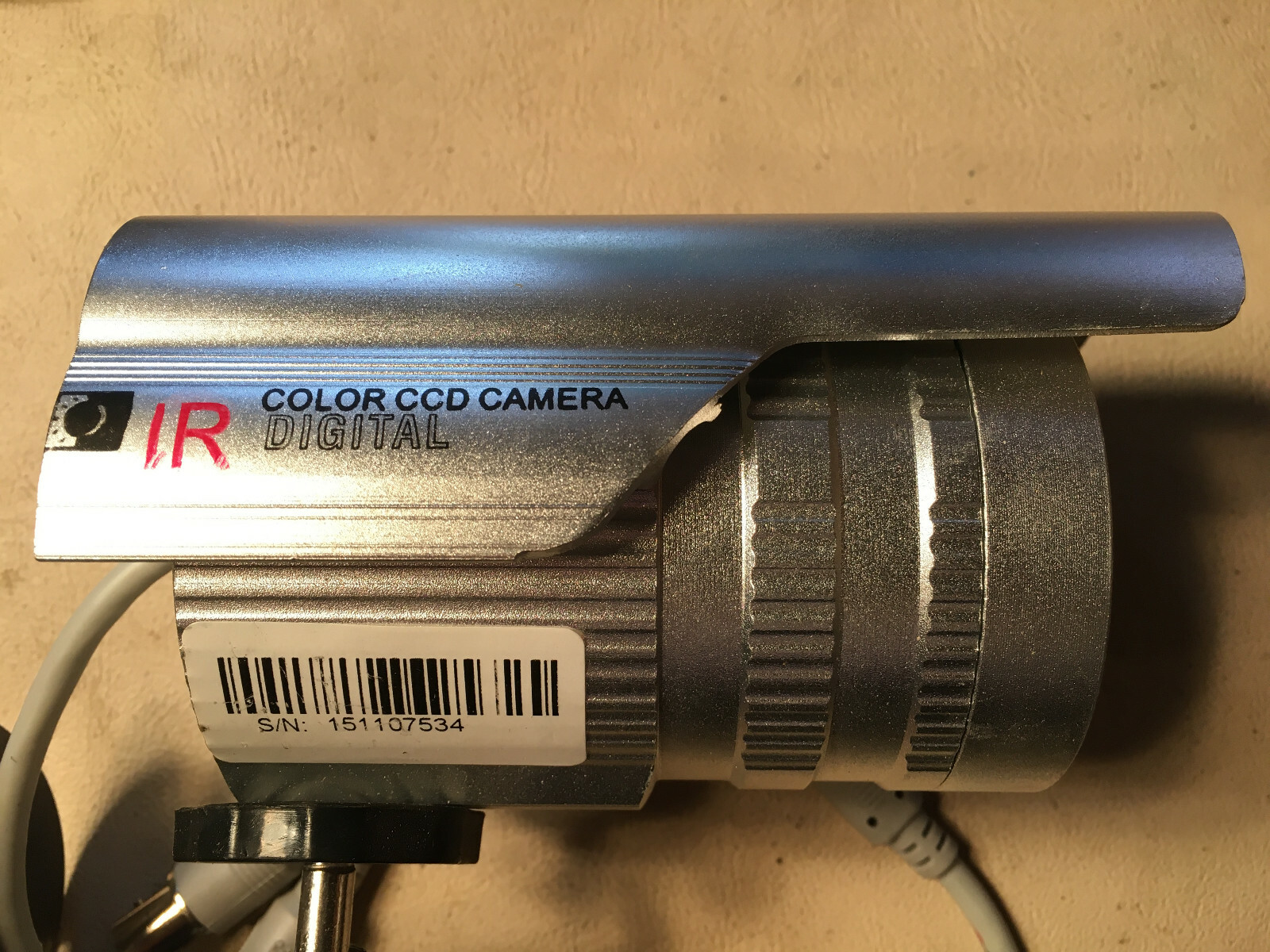 1200TVL Color CCD Security Camera, sn 151107534