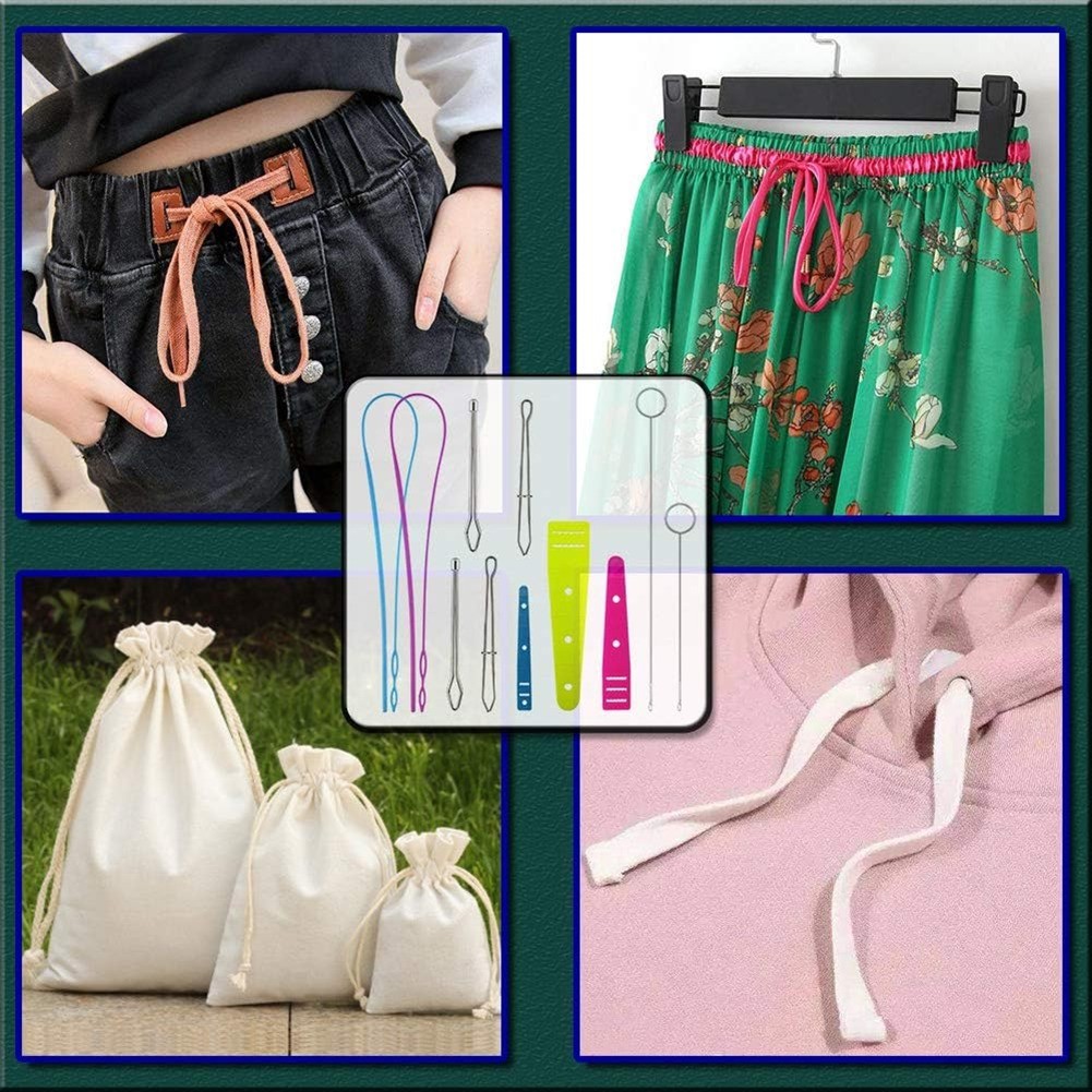 Drawstring Threader Replacement Set Sewing Turn Fabric Threader Tools for6207