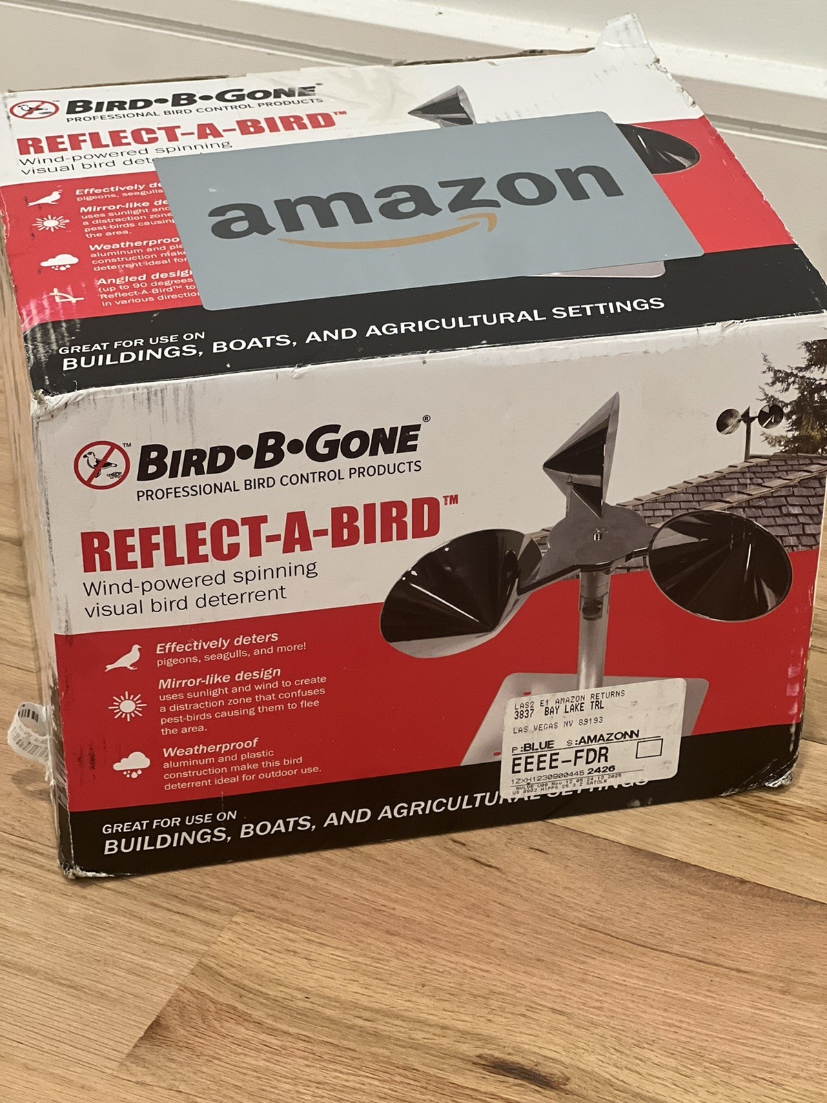 Bird B Gone - Reflect-A-Bird - Reflective Spinning Deterrent - Repels Pigeons...