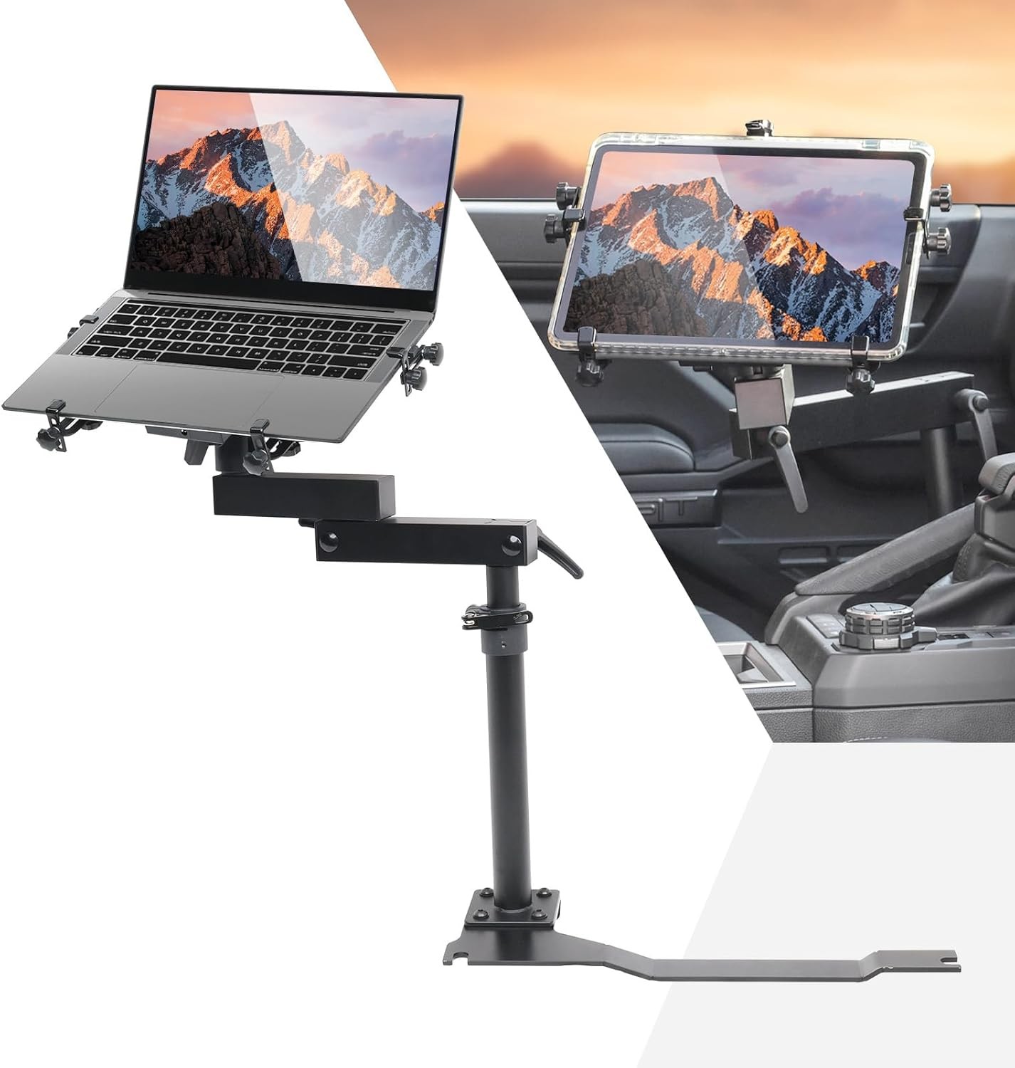 Truck Laptop Mount for 2024-2026 Toyota Tacoma Vehicle Computer Tablet Holder
