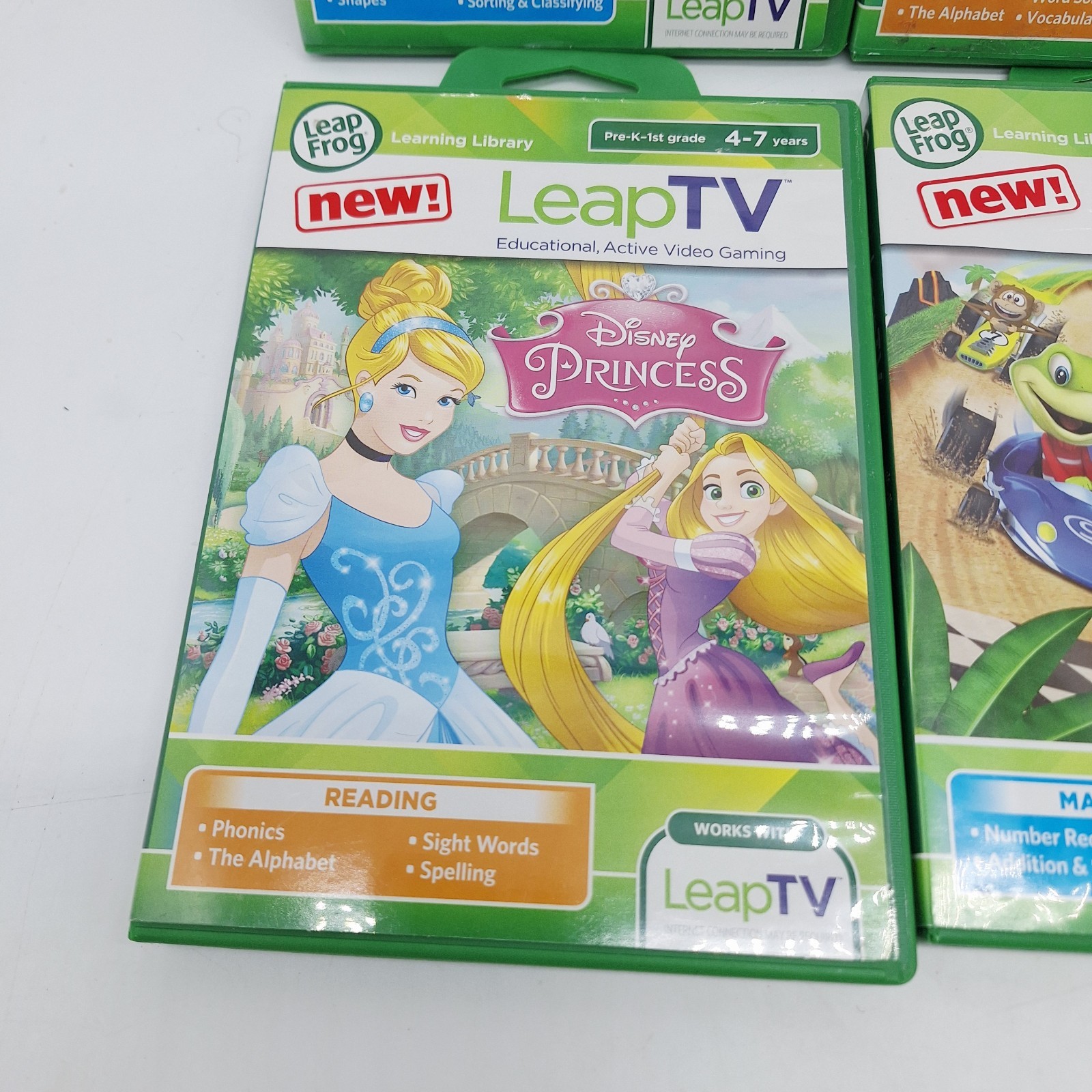Lot Of 6 Leap Frog Tv Educational Gaming Games All Complete In Cases And Working