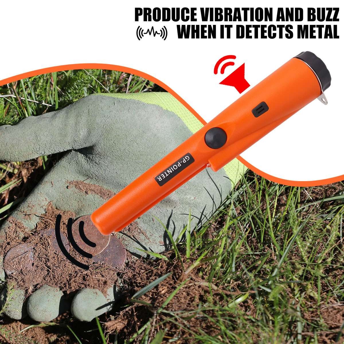 Metal Detector HandHeld Pro Pinpointer Pointer Probe Waterproof Sensitive Tester