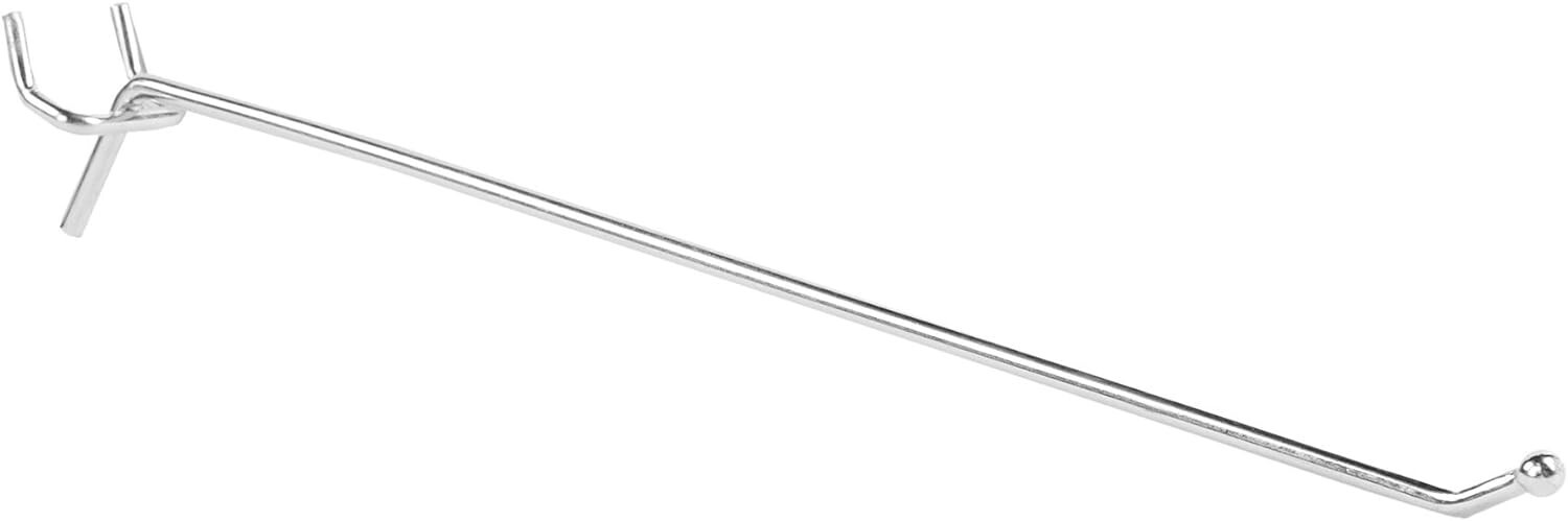 Peg Pegboard Hooks 10" Fits ⅛” or ¼” Hole Lot of 40 Pegs Chrome Panels Displays