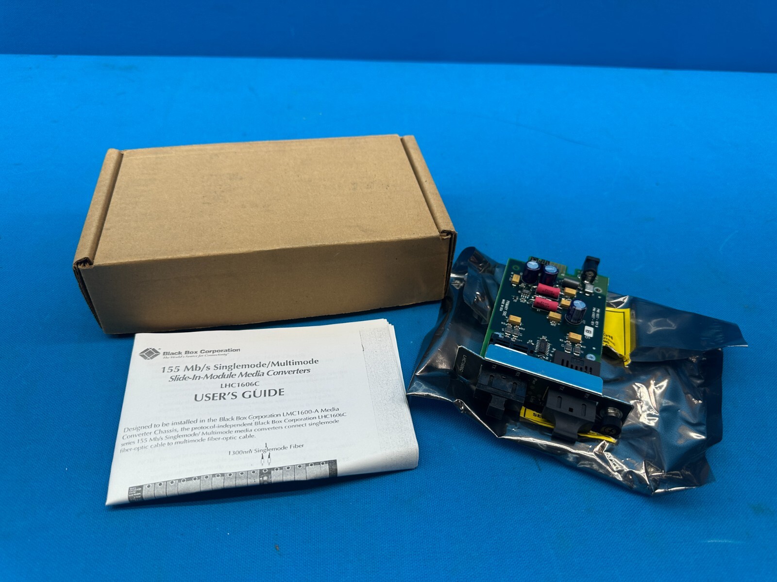 Black Box LHC1606C 155Mb/s Slide-In-Module Media Converter Switch