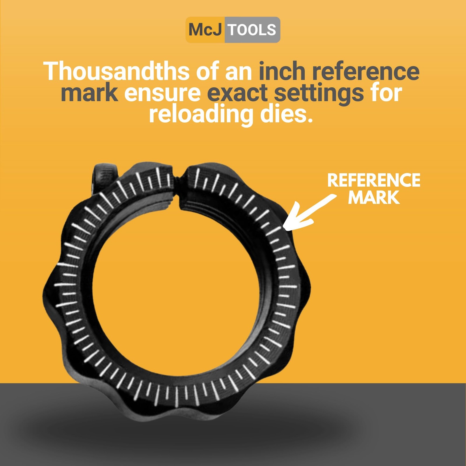 McJ Tools Reloading Die Lock Rings 2nd Gen 6pack
