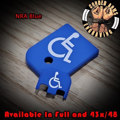 Handicap Laser Engraved Magazine Base Plate for Glock171923Gen1-5