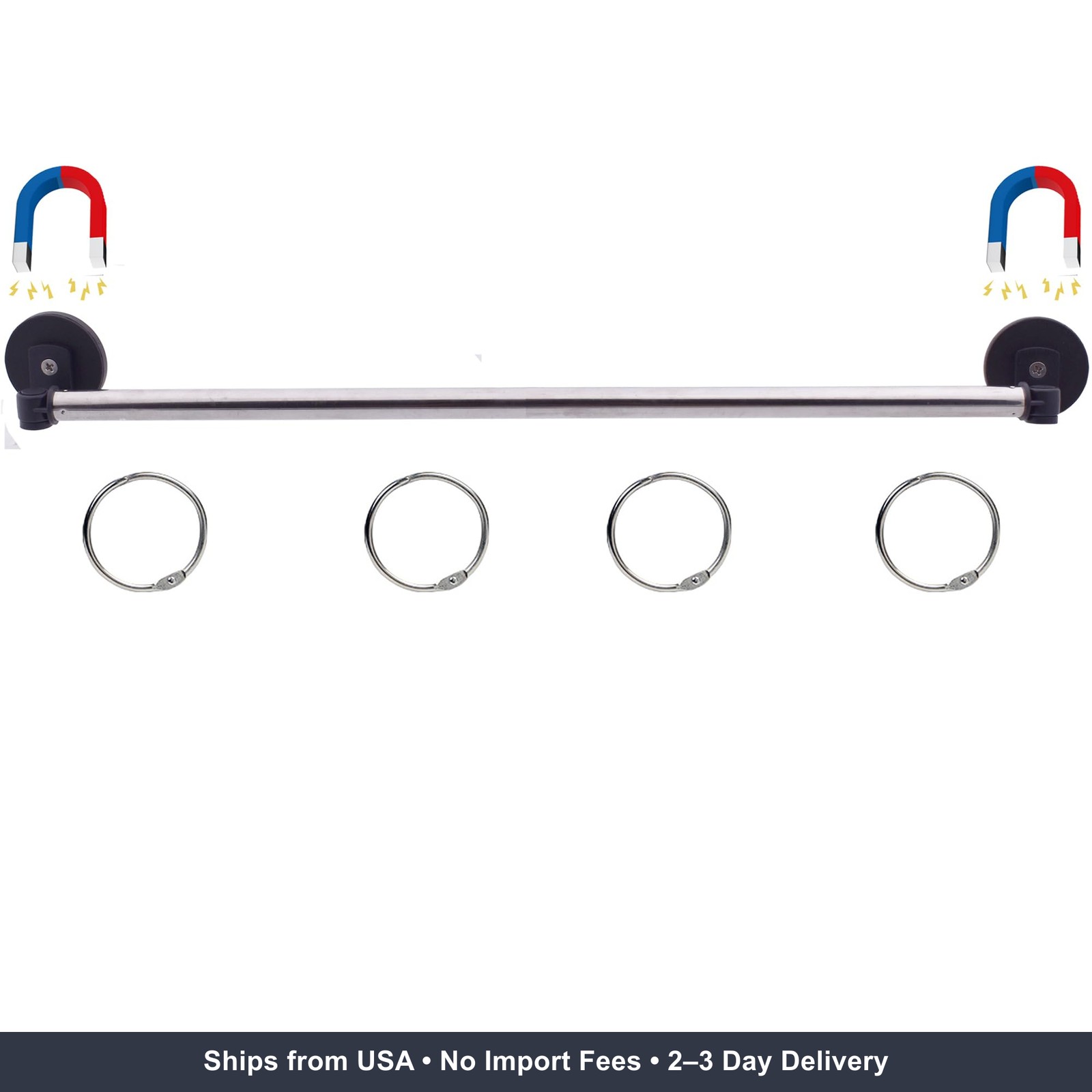29" (74CM) Magnetic Anchor Chart Holder Adjustable Magnetic Date Cards Holder Ca