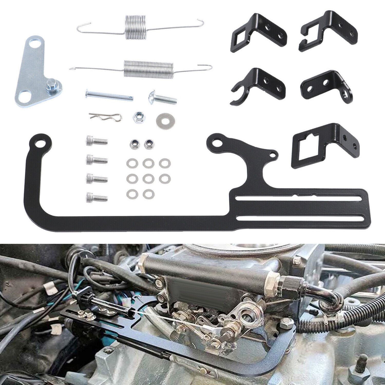 304147 Transmissions Throttle Carburetor Cable Mount Bracket EZ-EFI For GM 700R4