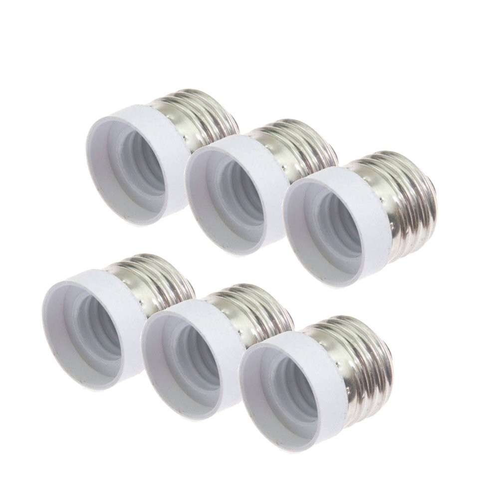 (6-Pack) SpiritLED E26 E27 to E17 Socket White Color-6pcs /Pack